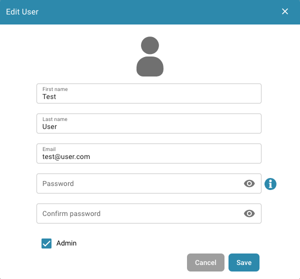 User Edit Details Form