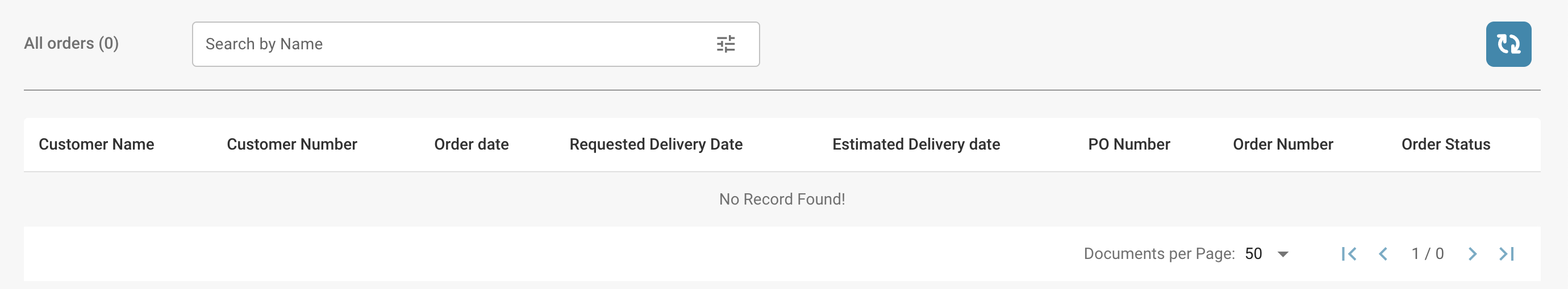 Advance Shipment Dashboard Interface