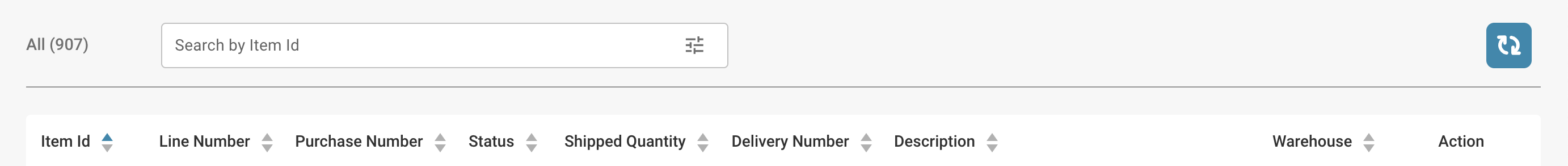 Shipment Order Dashboard Interface
