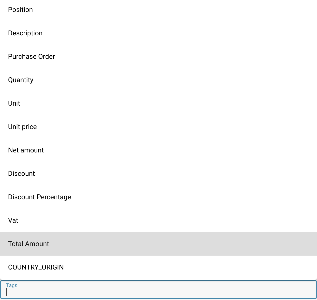 Overview of AI Table Tags