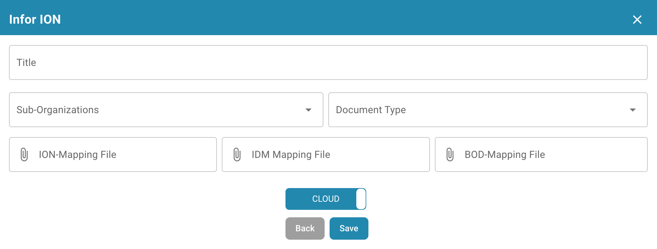 Export Infor IDM + ION BOD Configuration