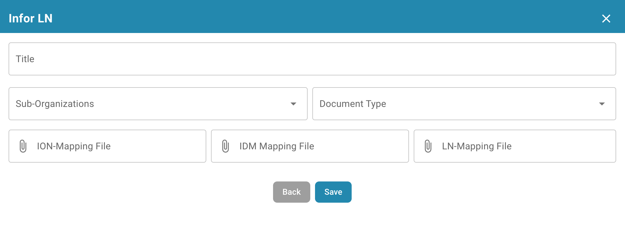 Export Infor IDM + LN Configuration