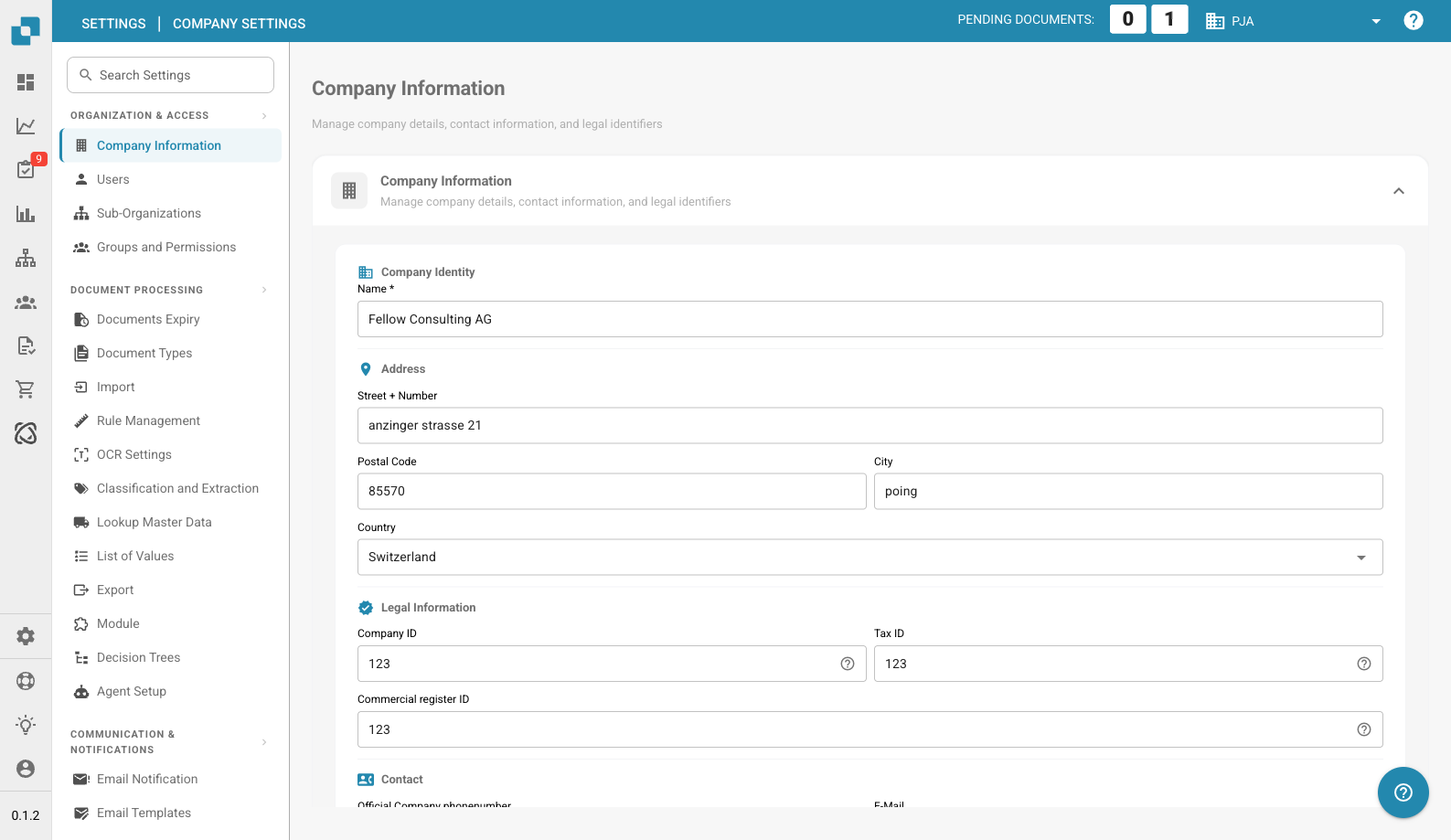 Company Information