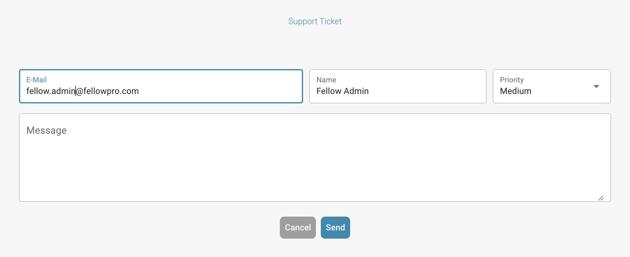 Support Ticket Creation Form
